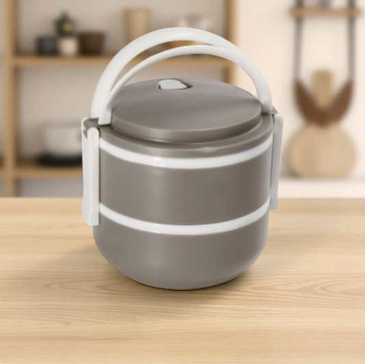 Contenitore Portapranzo in Plastica con 2 Scomparti