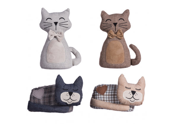Fermaporta a forma di gatto. Venduto da Prodomo negozio online di Casalinghi