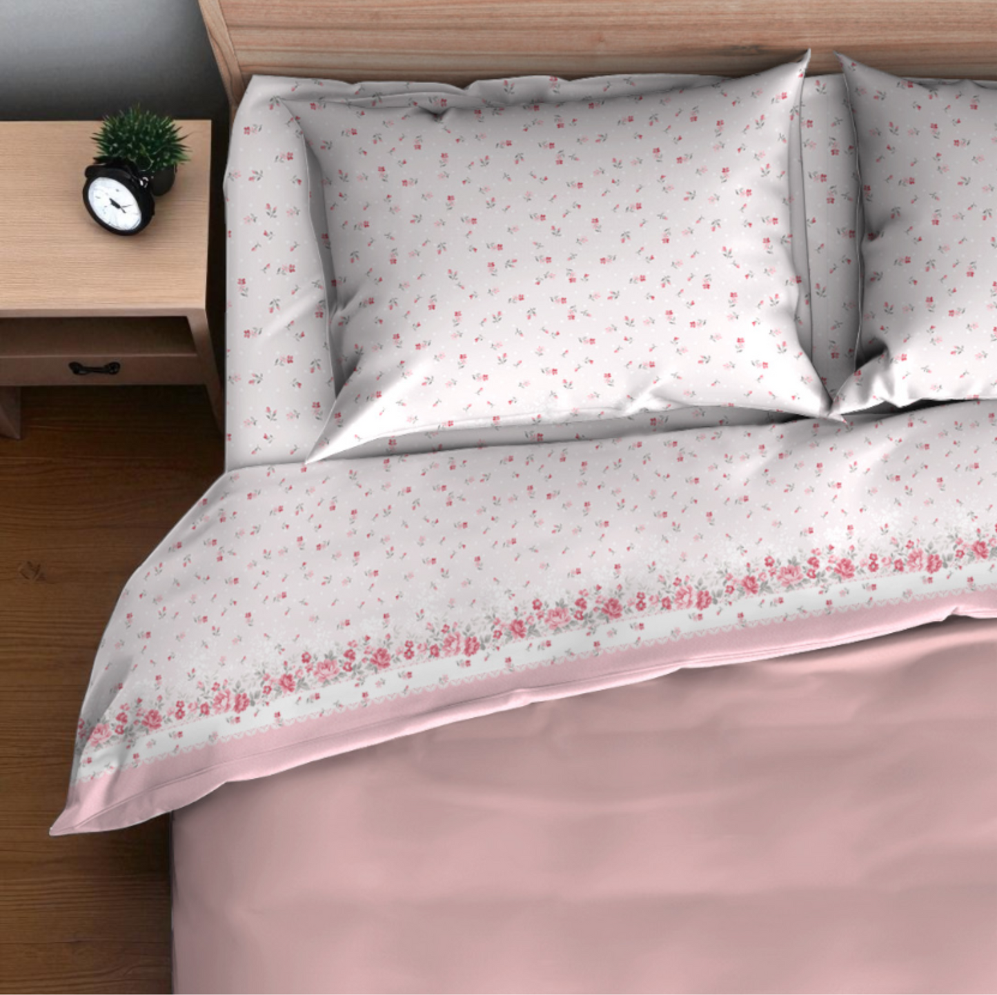 Completo letto Life in cotone – disponibile in 3 dimensioni – colori assortiti