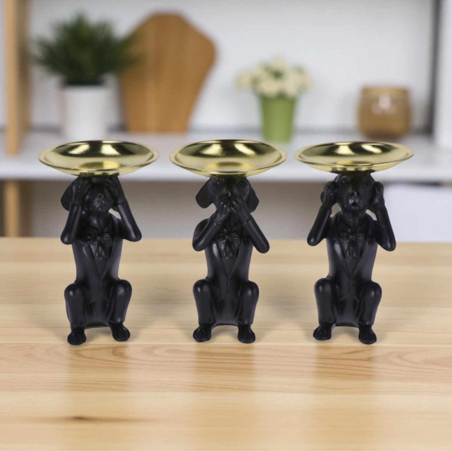 Svuotatasche in Resina a Froma di Cane - Assortito 3 Modelli