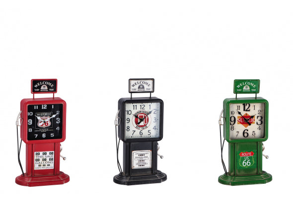 Orologio a forma di erogatore bezina vintage.
Venduto da Prodomo negozio online di Casalinghi