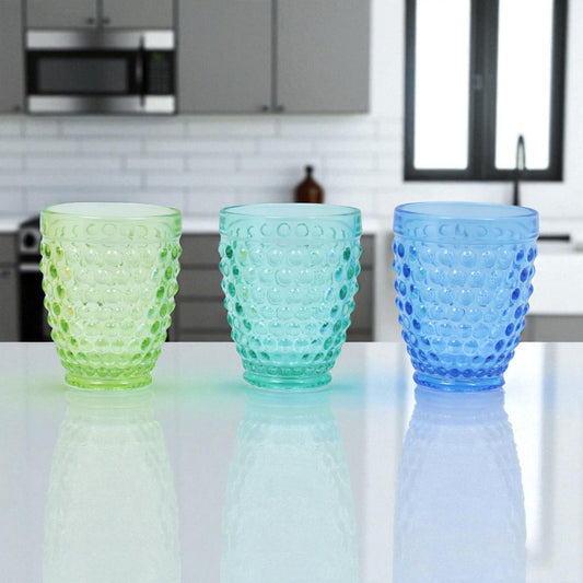 Set 6 Bicchieri Colorati "Versailles" 270 ml in Vetro - 6 Colori Inclusi