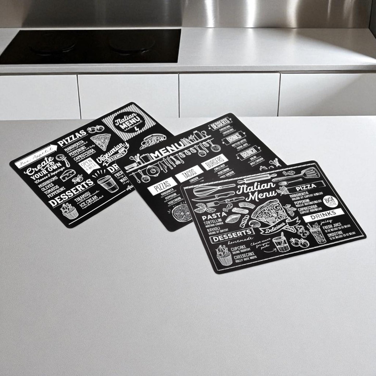 Tovaglietta Kitchen - 43,5x28,5 cm - 3 Fantasie Menu Assortitie