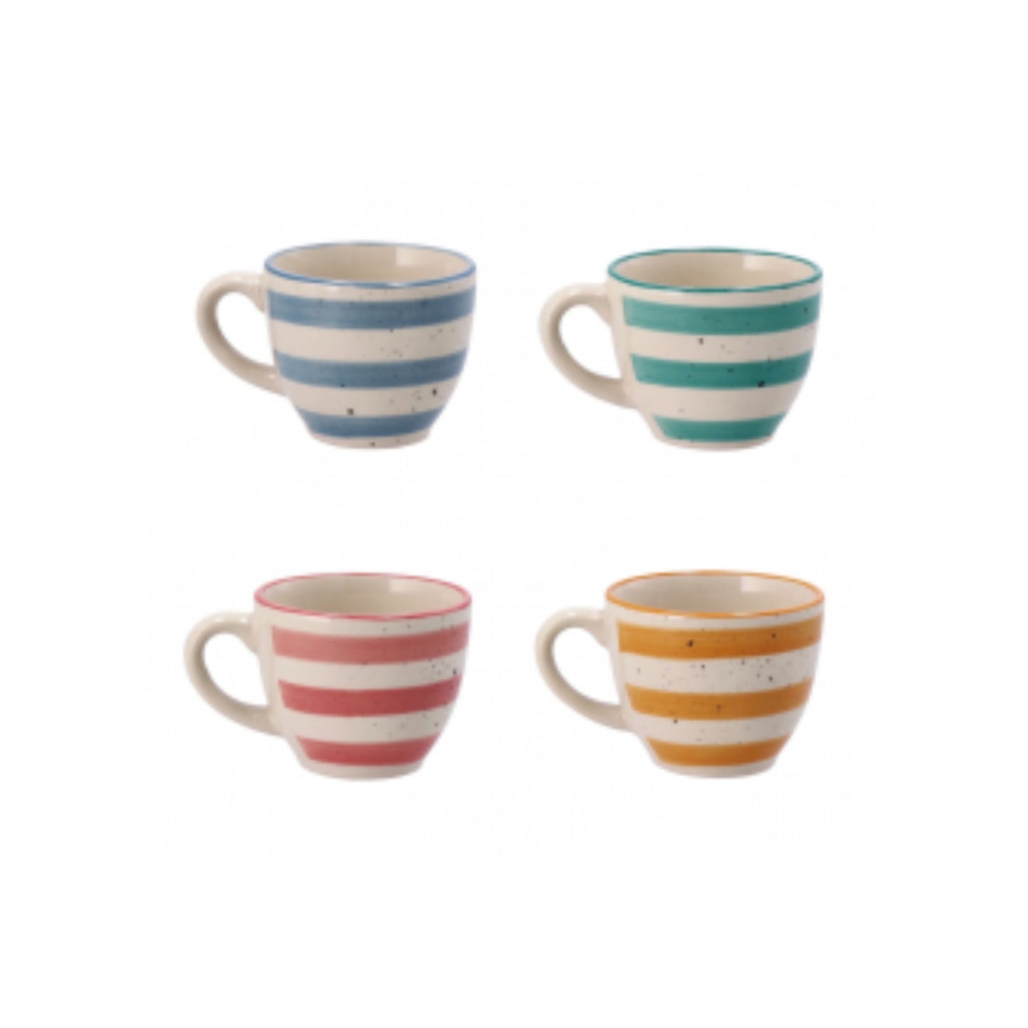 Servizio da Caffè in Ceramica Navy per 6 Persone – Assortito in 4 Colori