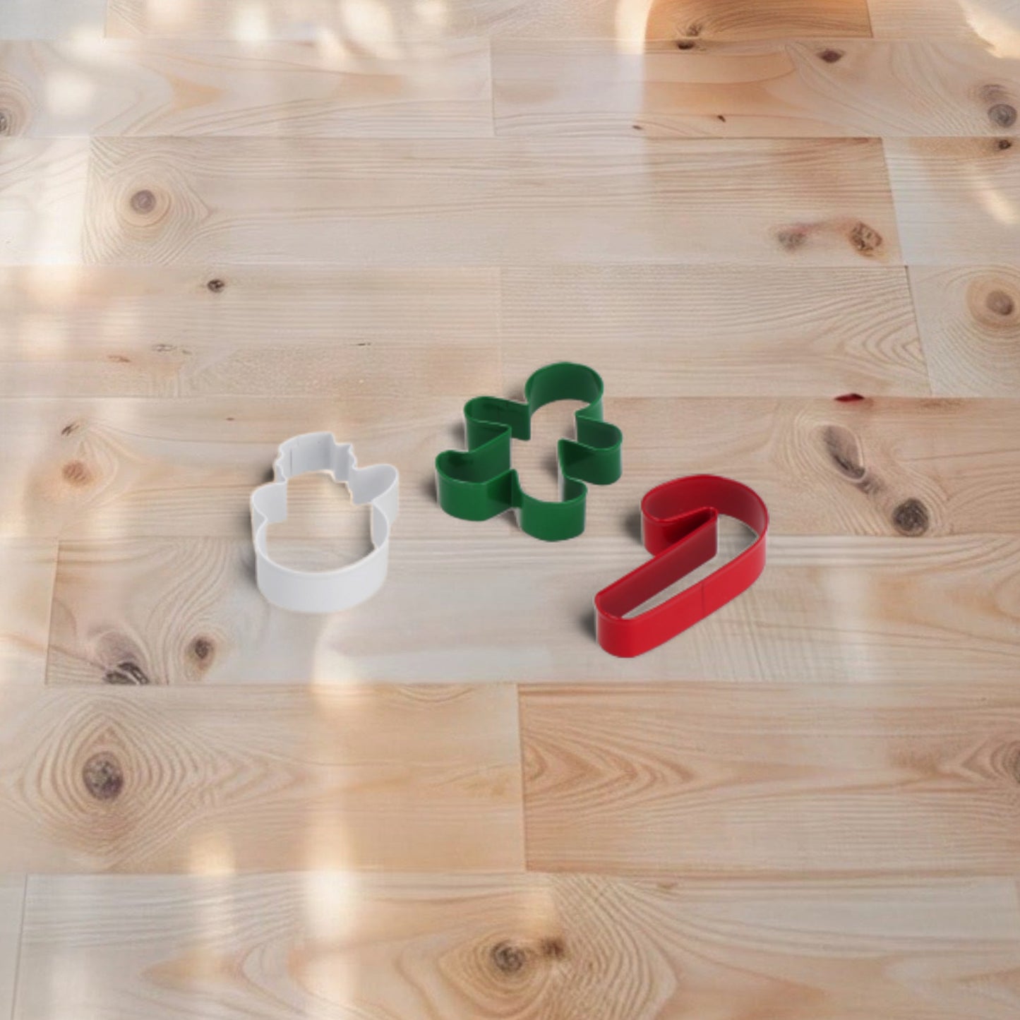 Set 3 Formine di Natale Tagliabiscotti in Acciaio