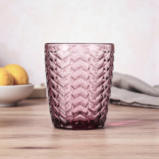 Set 6 Bicchieri in Vetro Via del Corso - 4 Colori Disponibili