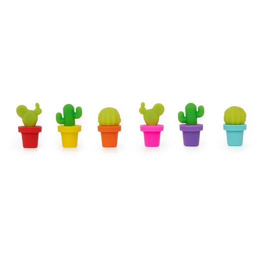 Set di 6 Segnabicchieri - Cactus Multicolor - Fiesta!
