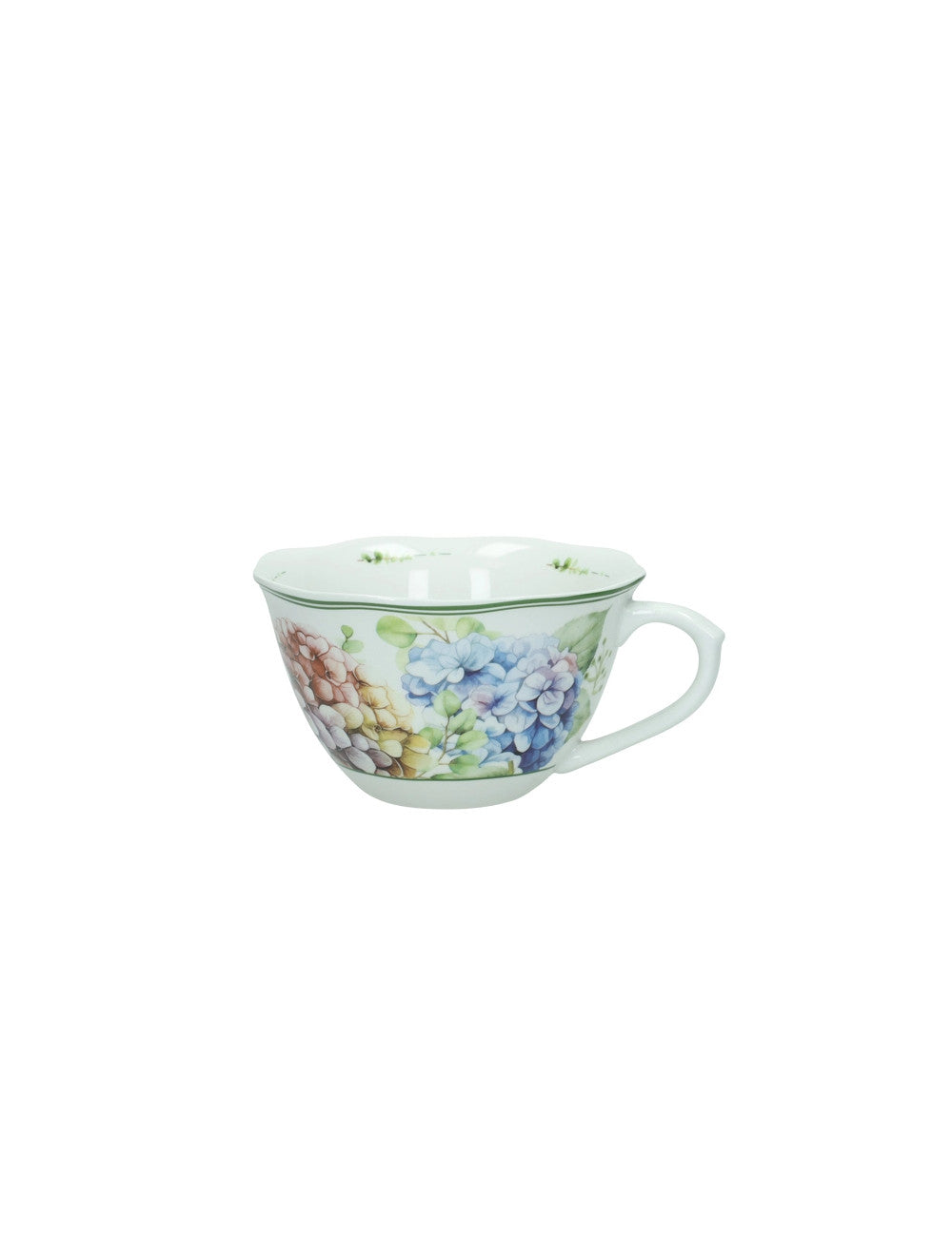 Tazza Colazione Brandani Flora in Porcellana 550 ml – Mug Floreale