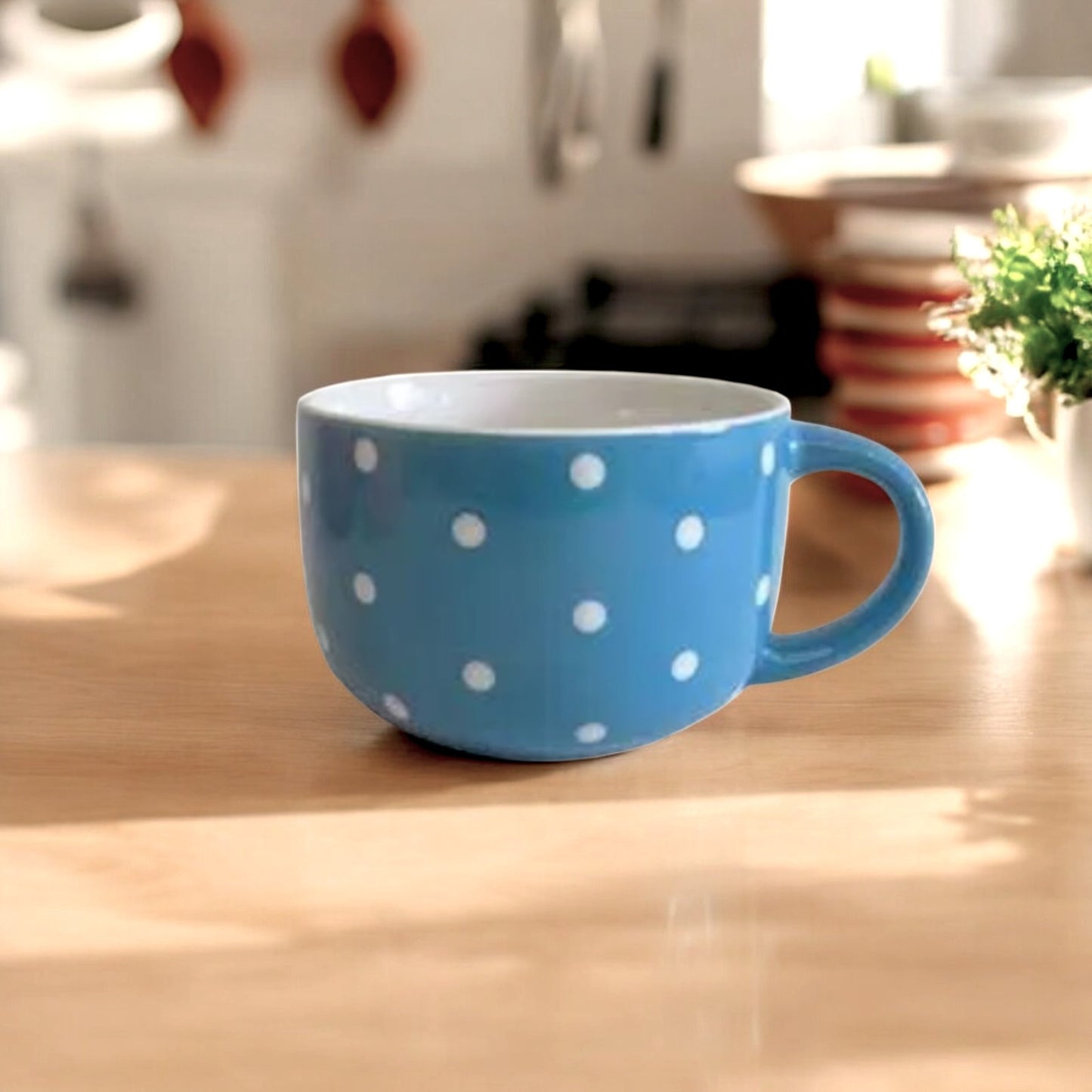 Tazza Colazione Jumbo Pois – Colori Assortiti