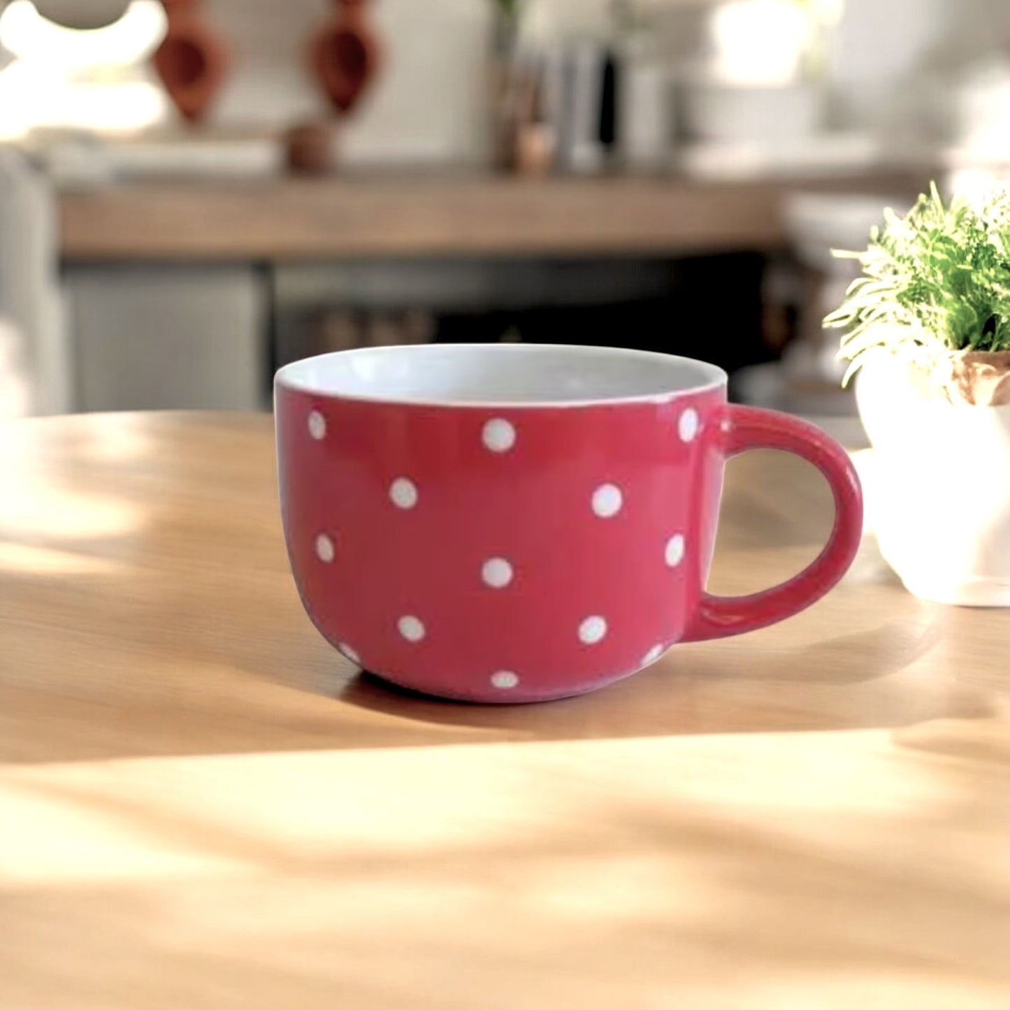 Tazza Colazione Jumbo Pois – Colori Assortiti