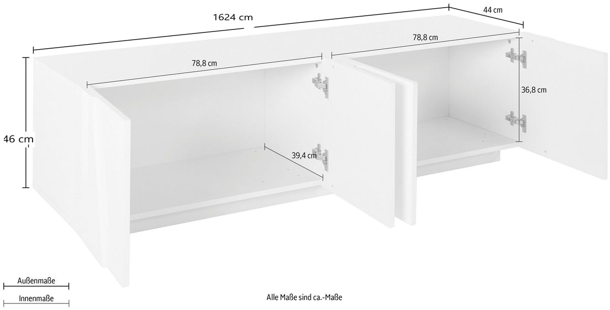 Porta TV PING 160 cm 4 ante battenti | Web Furniture