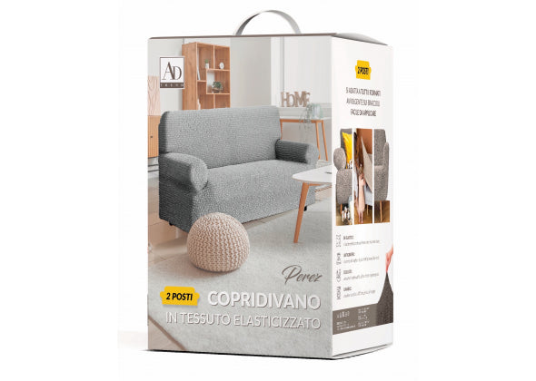 Copridivano 3 Posti Elasticizzato “Perez” – 4 Colori (180–240 cm)