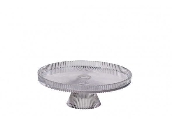 Alzata in Vetro Trasparente per Dolci e Torte – 3 Misure Disponibili