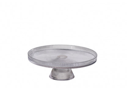 Alzata in Vetro Trasparente per Dolci e Torte – 3 Misure Disponibili