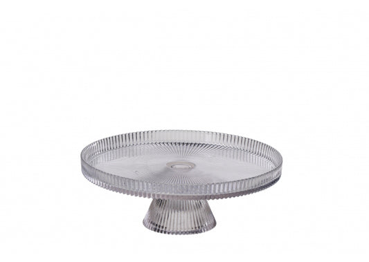 Alzata in Vetro Trasparente per Dolci e Torte – 3 Misure Disponibili