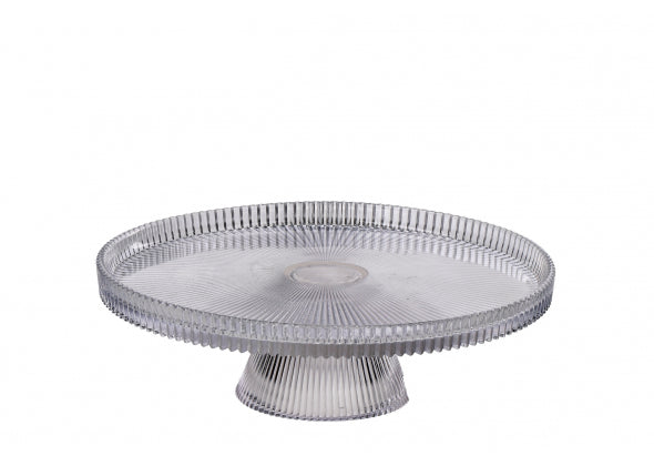 Alzata in Vetro Trasparente per Dolci e Torte – 3 Misure Disponibili