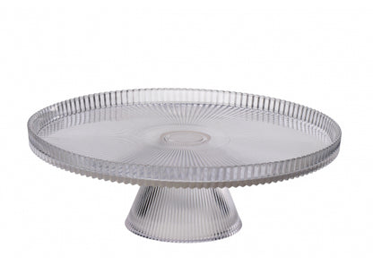 Alzata in Vetro Trasparente per Dolci e Torte – 3 Misure Disponibili