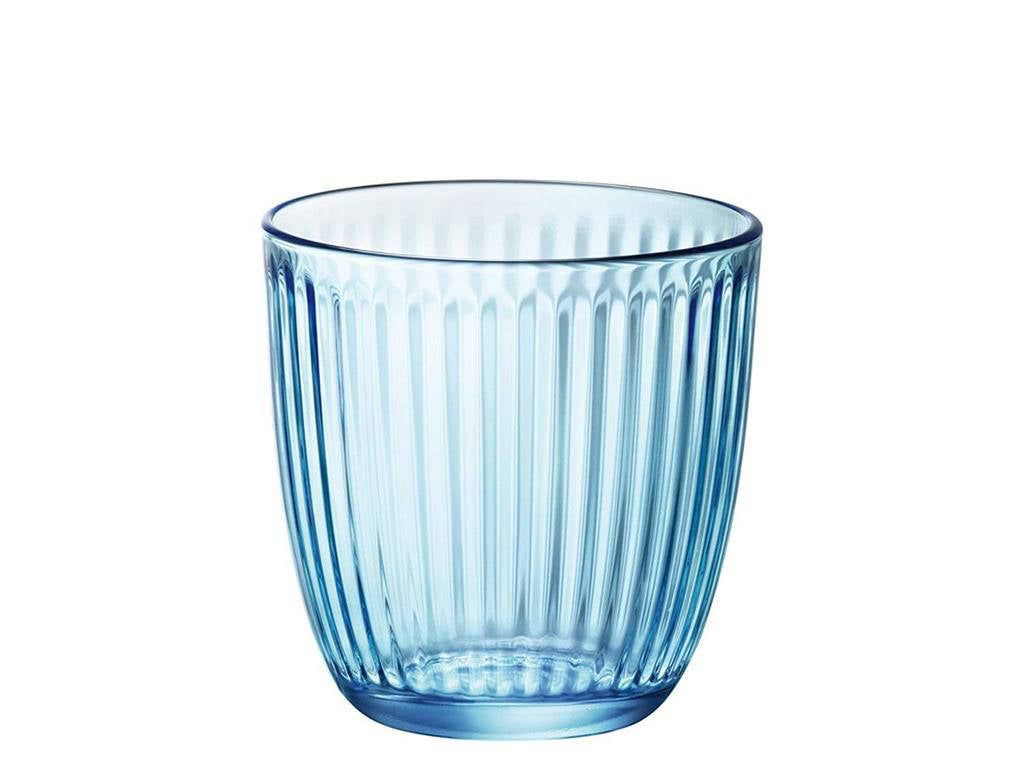 Set 6 bicchieri acqua Line Lilac – blu / rose – vetro colorato