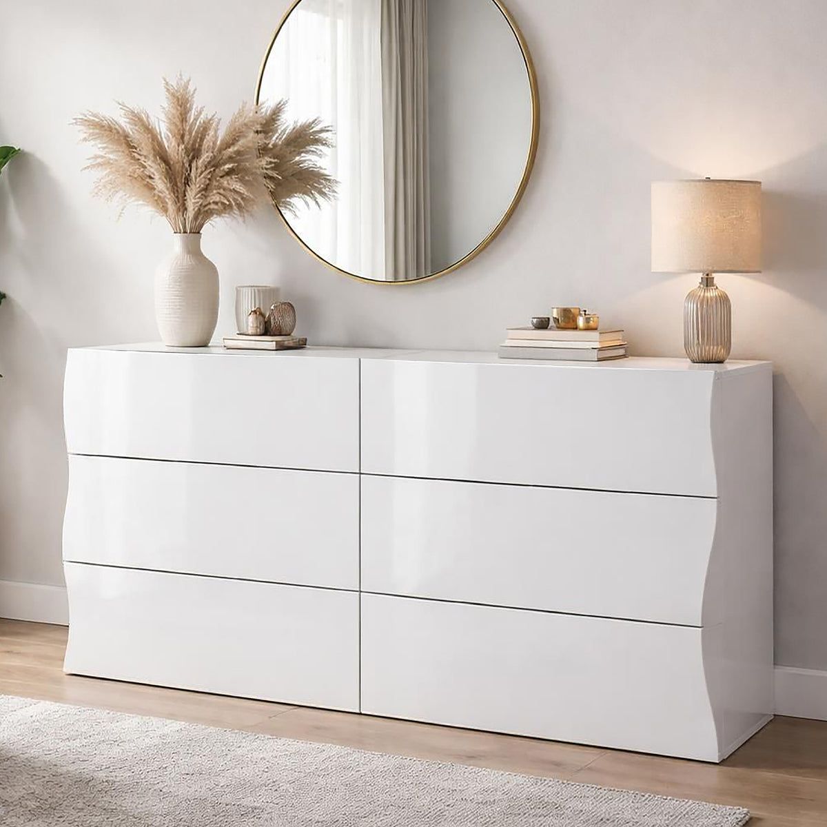 Cassettiera ONDA 6 cassetti 150 cm | Web Furniture