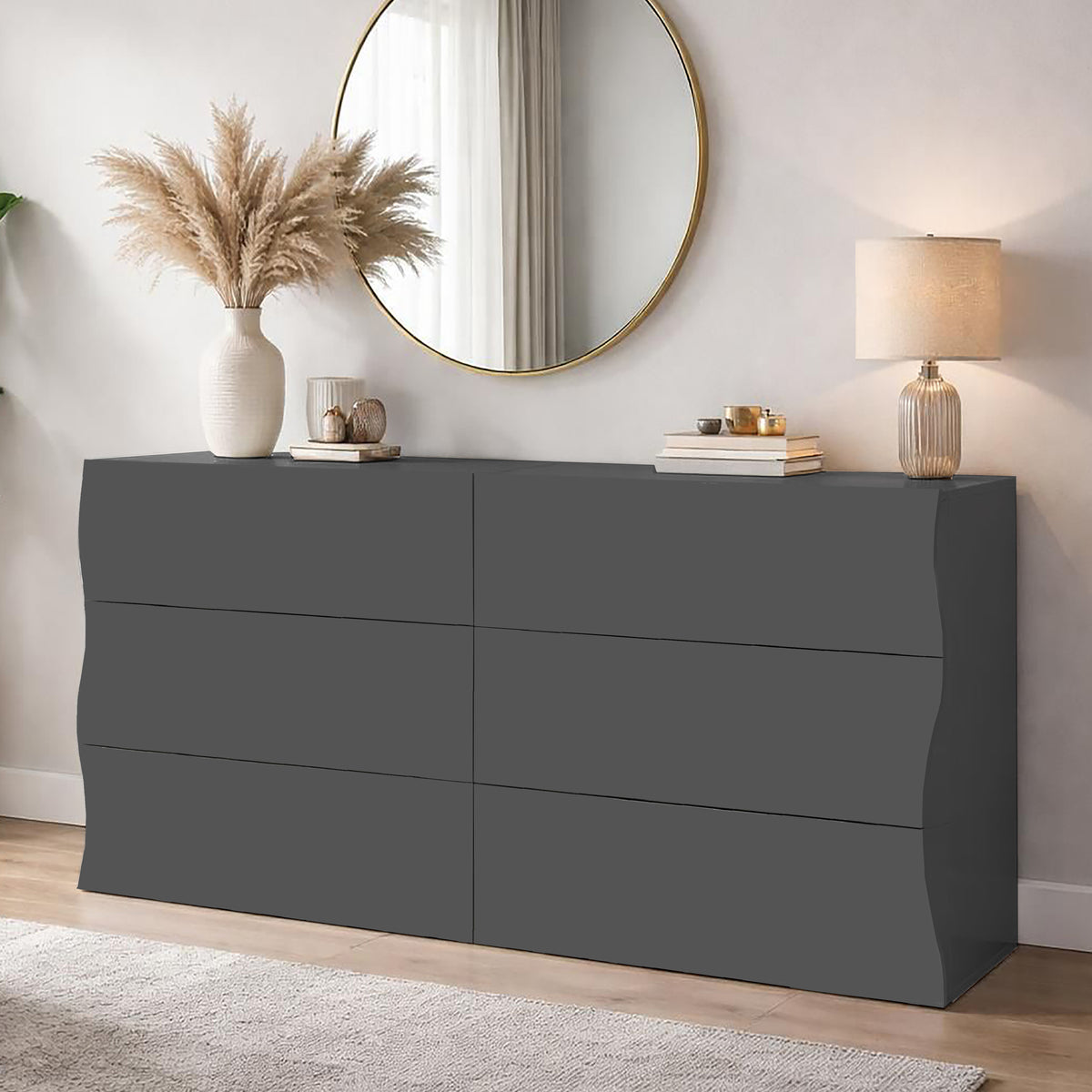 Cassettiera ONDA 6 cassetti 150 cm | Web Furniture