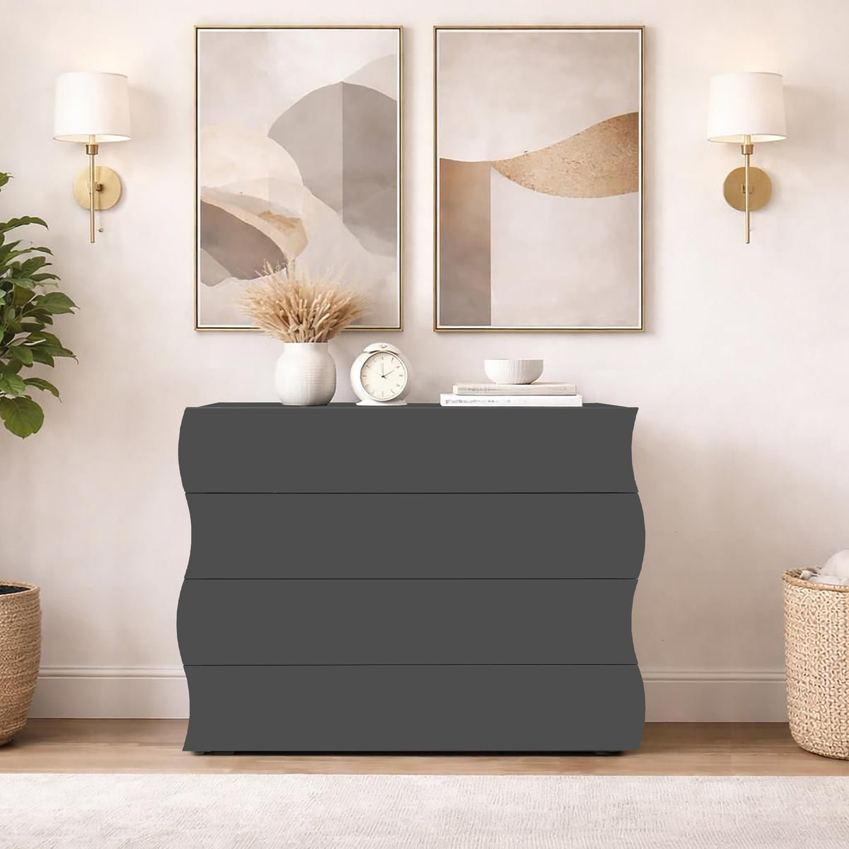 Cassettiera ONDA 4 cassetti | Web Furniture