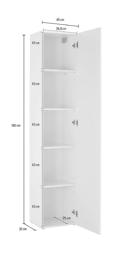 Colonna MARUSKA 1 anta battente | Web Furniture