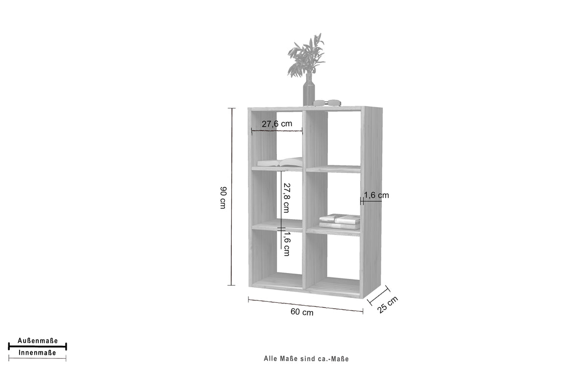 Libreria MARUSKA da 60 cm | Web Furniture