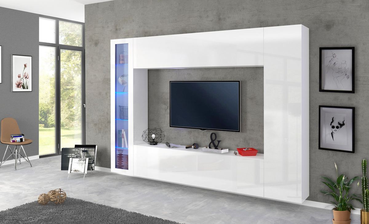 Soggiorno MARUSKA con 1 vetrina a colonna | Web Furniture