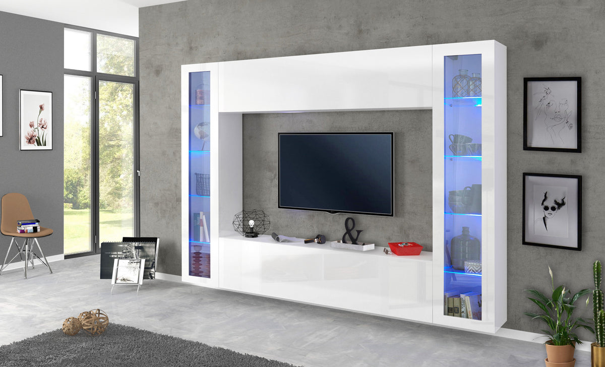 Soggiorno MARUSKA con 2 vetrine a colonna | Web Furniture