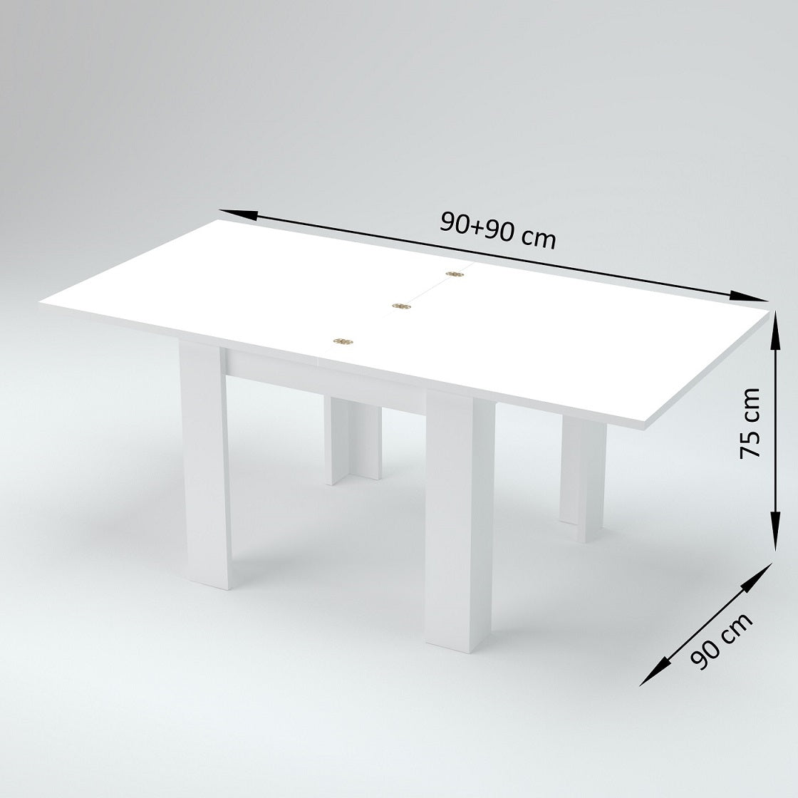 Tavolo allungabile JESI a libro 90 cm | Web Furniture