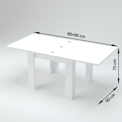 Tavolo allungabile JESI a libro 90 cm | Web Furniture