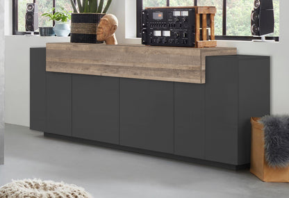 Credenza CORO 200 cm 4 ante battenti + 1 anta a ribalta | Web Furniture