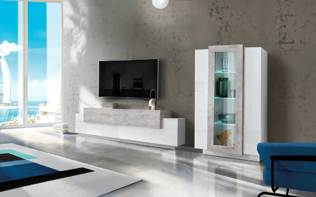 Soggiorno CORO con Porta TV + vetrina | Web Furniture