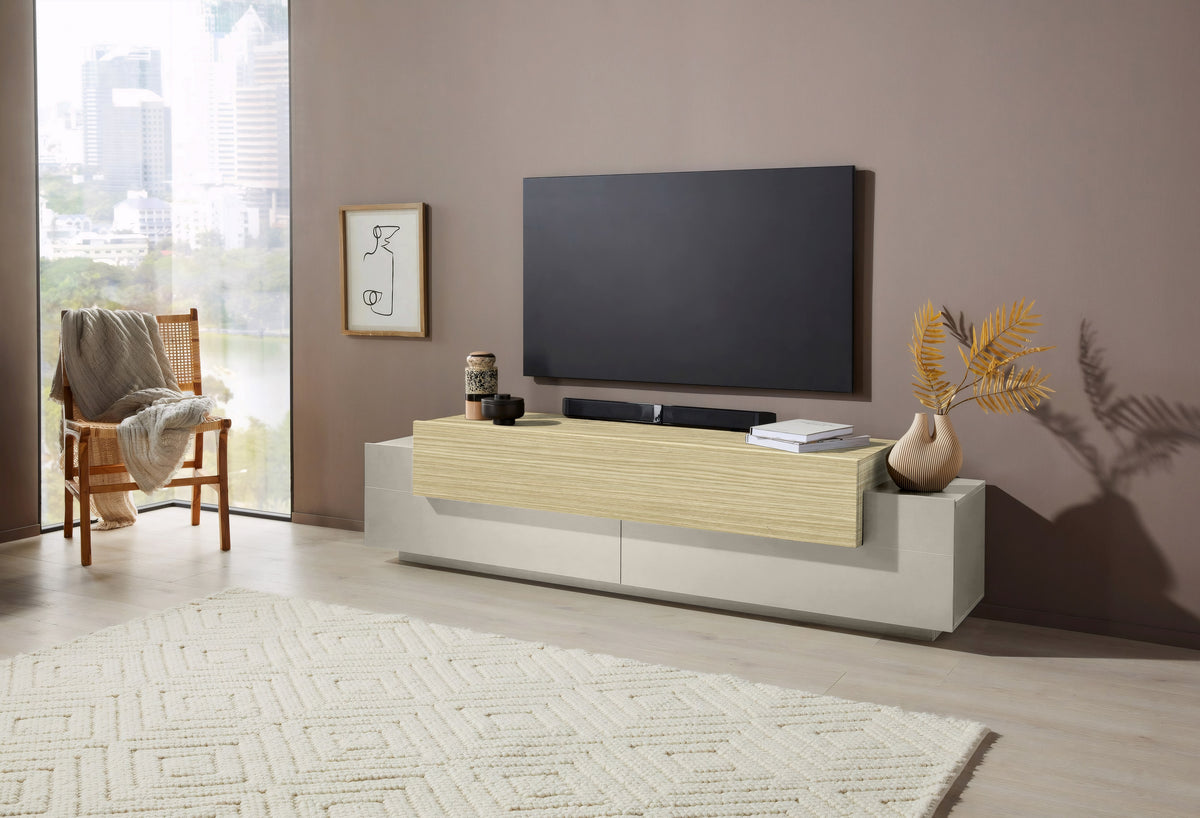 Porta TV CORO 200 cm 3 ante a ribalta | Web Furniture