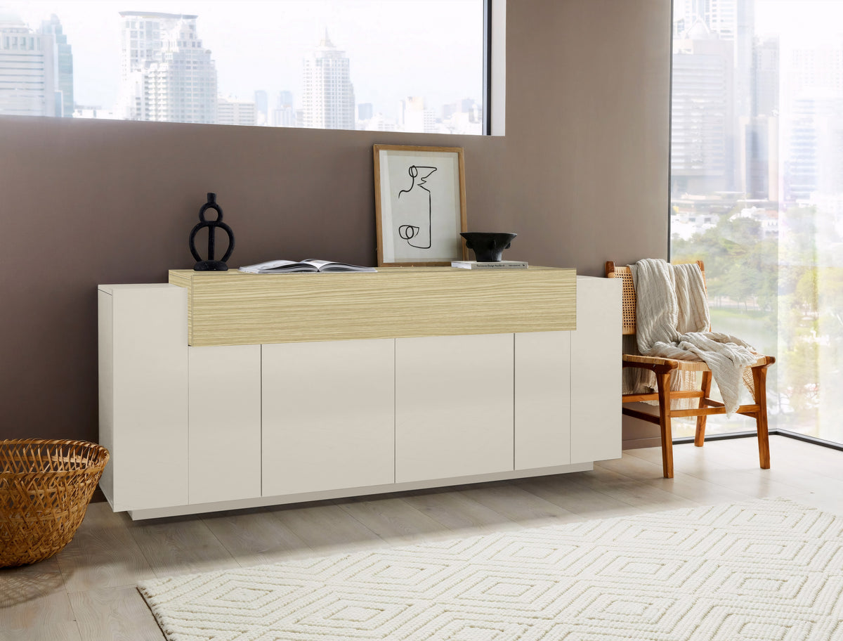 Credenza CORO 200 cm 4 ante battenti + 1 anta a ribalta | Web Furniture