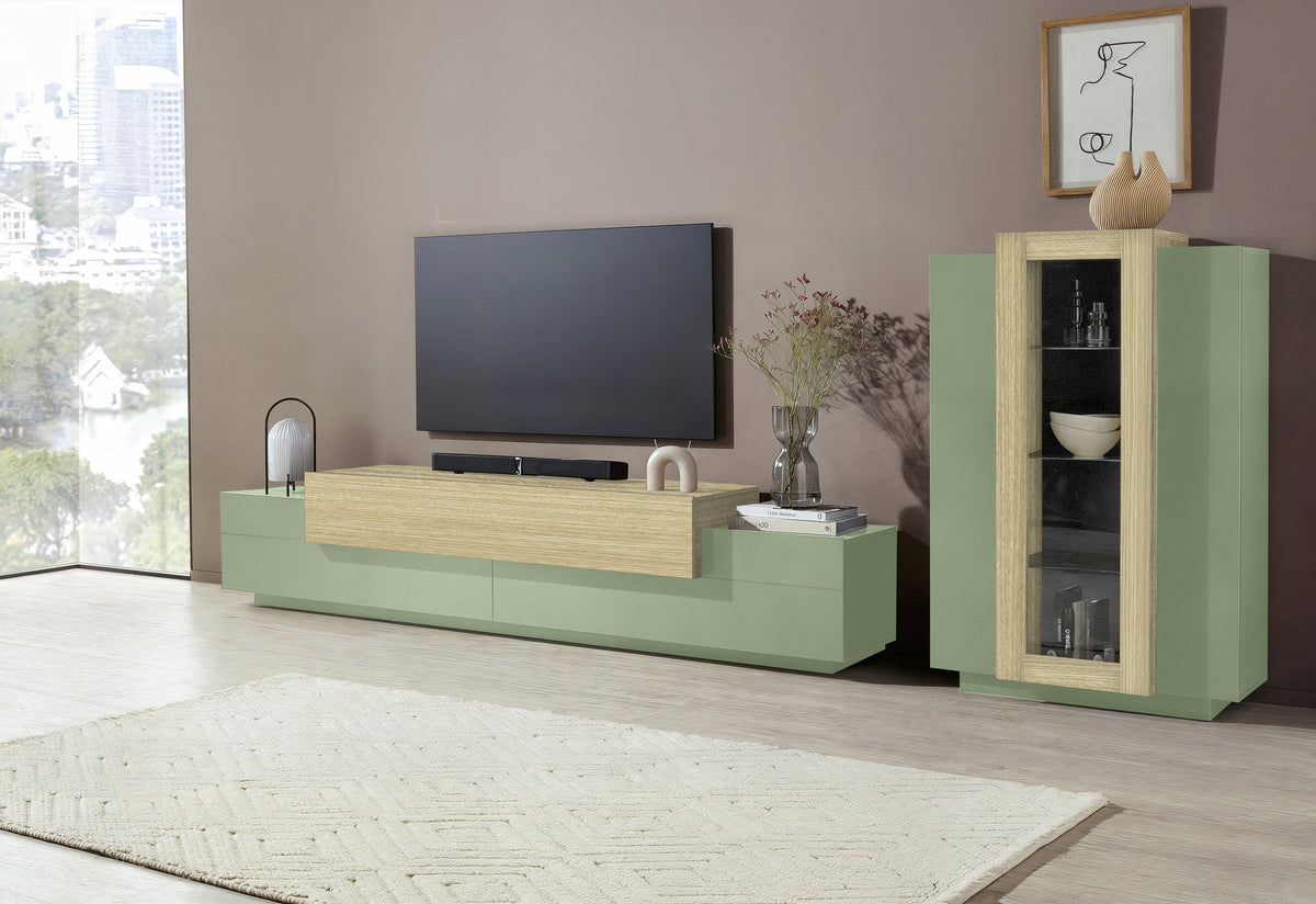 Soggiorno CORO con Porta TV + vetrina | Web Furniture