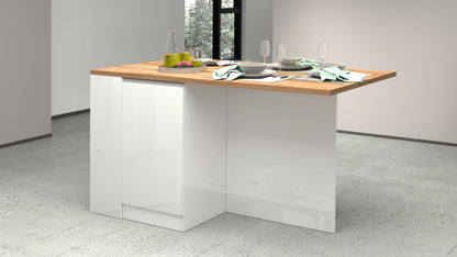 Isola da cucina SOLE con 2 ante e vani a giorno | Web Furniture