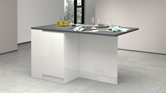 Isola da cucina SOLE con 2 ante e vani a giorno | Web Furniture