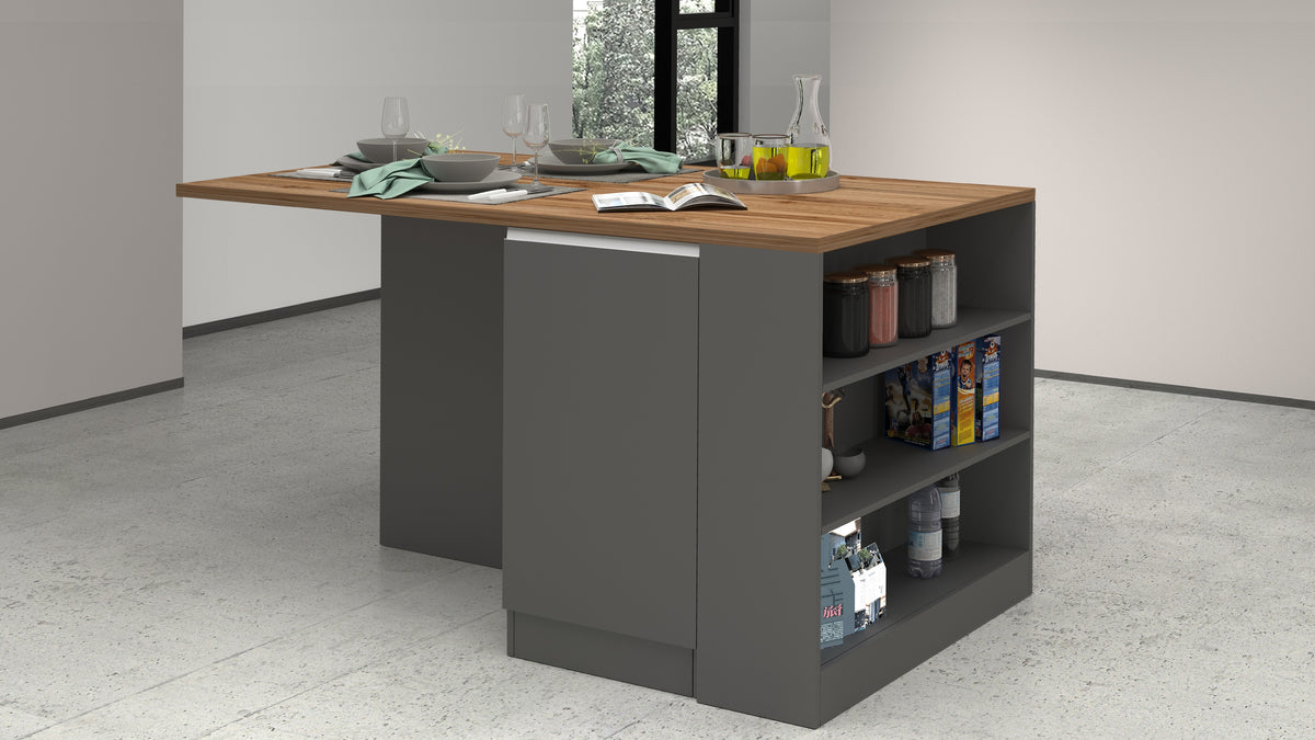 Isola da cucina SOLE con 2 ante e vani a giorno | Web Furniture
