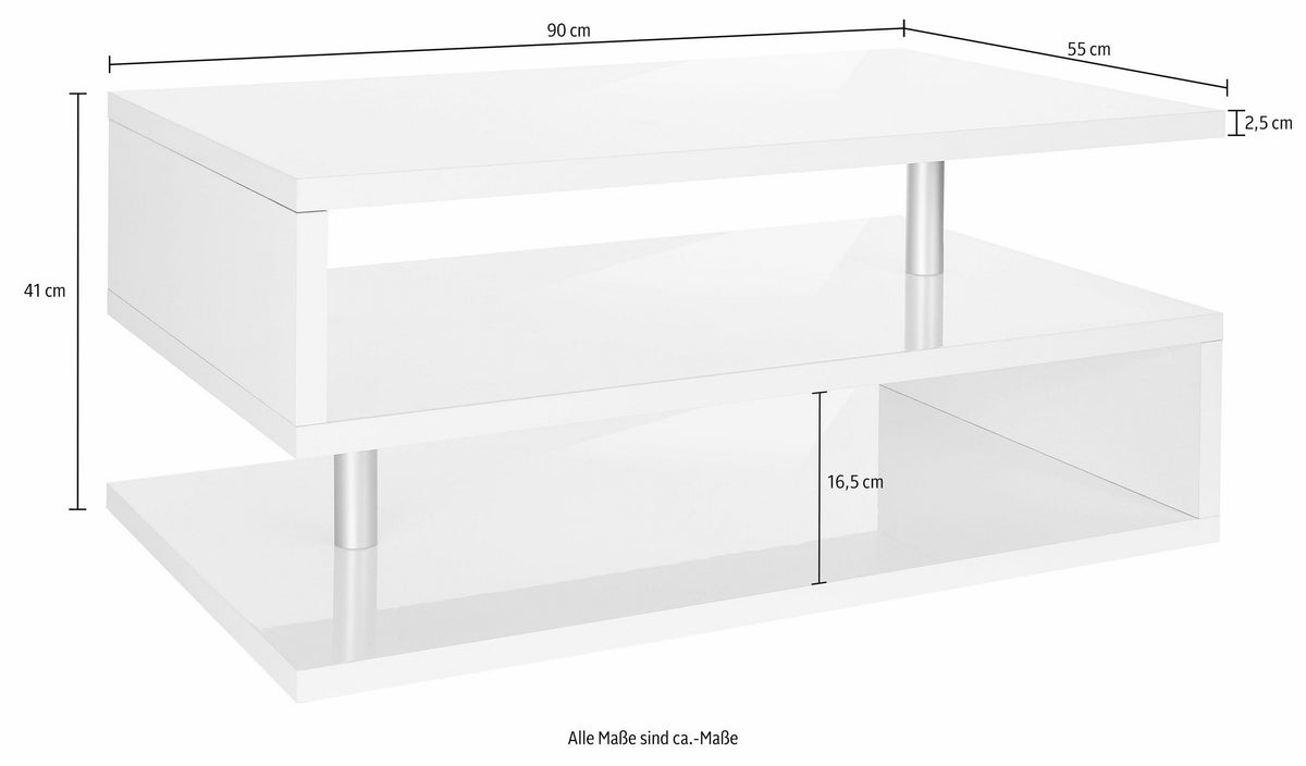 Tavolino da caffè ZETA da 90cm | Web Furniture