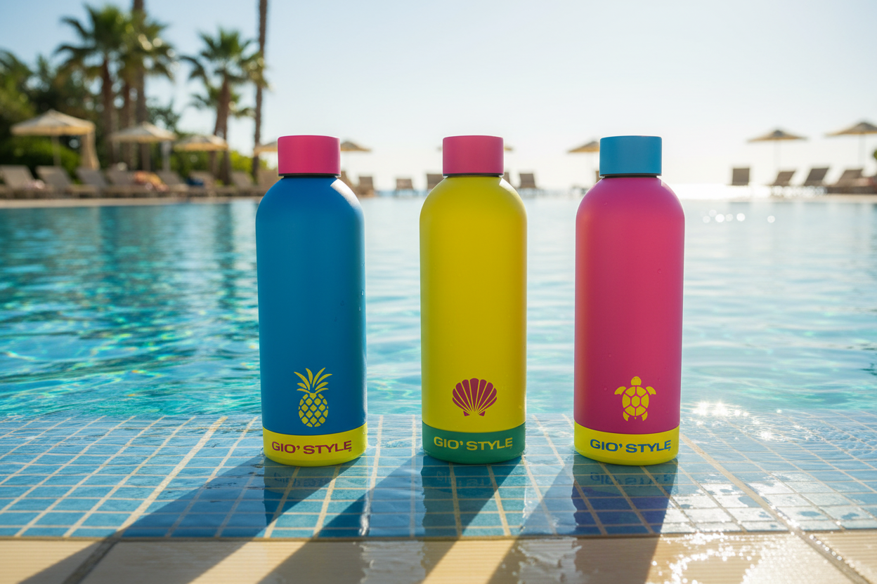 Bottiglia Fluo 0,5 L in Plastica – Colori Assortiti Gio’Style