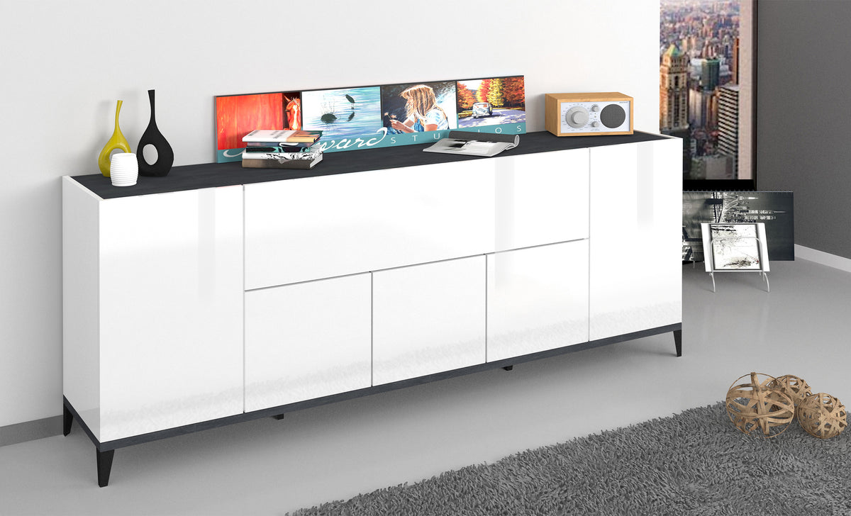 Credenza SUNRISE 4 ante + 1 anta ribalta da 200 cm | Web Furniture