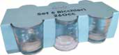 Lione 1 Set 6 Bicchieri in Vetro 230 cc – Design Classico per Acqua e Bevande
