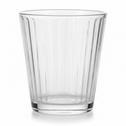 Lione 1 Set 6 Bicchieri in Vetro 230 cc – Design Classico per Acqua e Bevande