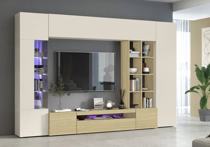 Soggiorno EGYPT con 1 vetrina e 1 libreria | Web Furniture