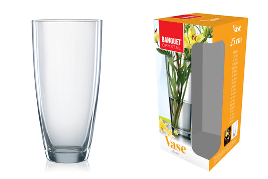 Vaso Fiori Leona 25 cm – Banquet Crystal – Vetro Trasparente