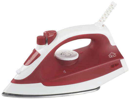 Ferro da stiro a vapore 1800W DCG rosso bianco