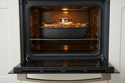 Rostiera in Alluminio Pressofuso 32×20 cm con Coperchio Casa Collection