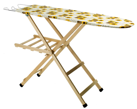 Asse da stiro legno naturale in faggio – 92×35×141,5 cm