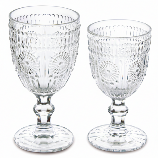 Set 12 Bicchieri GRACE in Vetro – 300/320 cc – Eleganti e Trasparenti